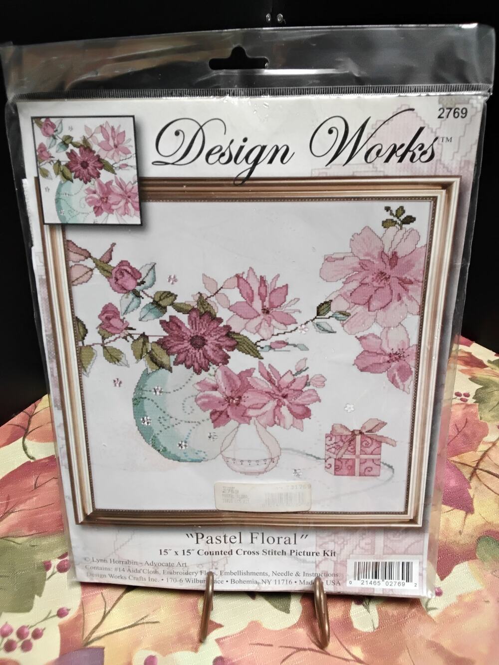 Design Works Pastel Floral 15 x 15 Cross Stitch New in package
